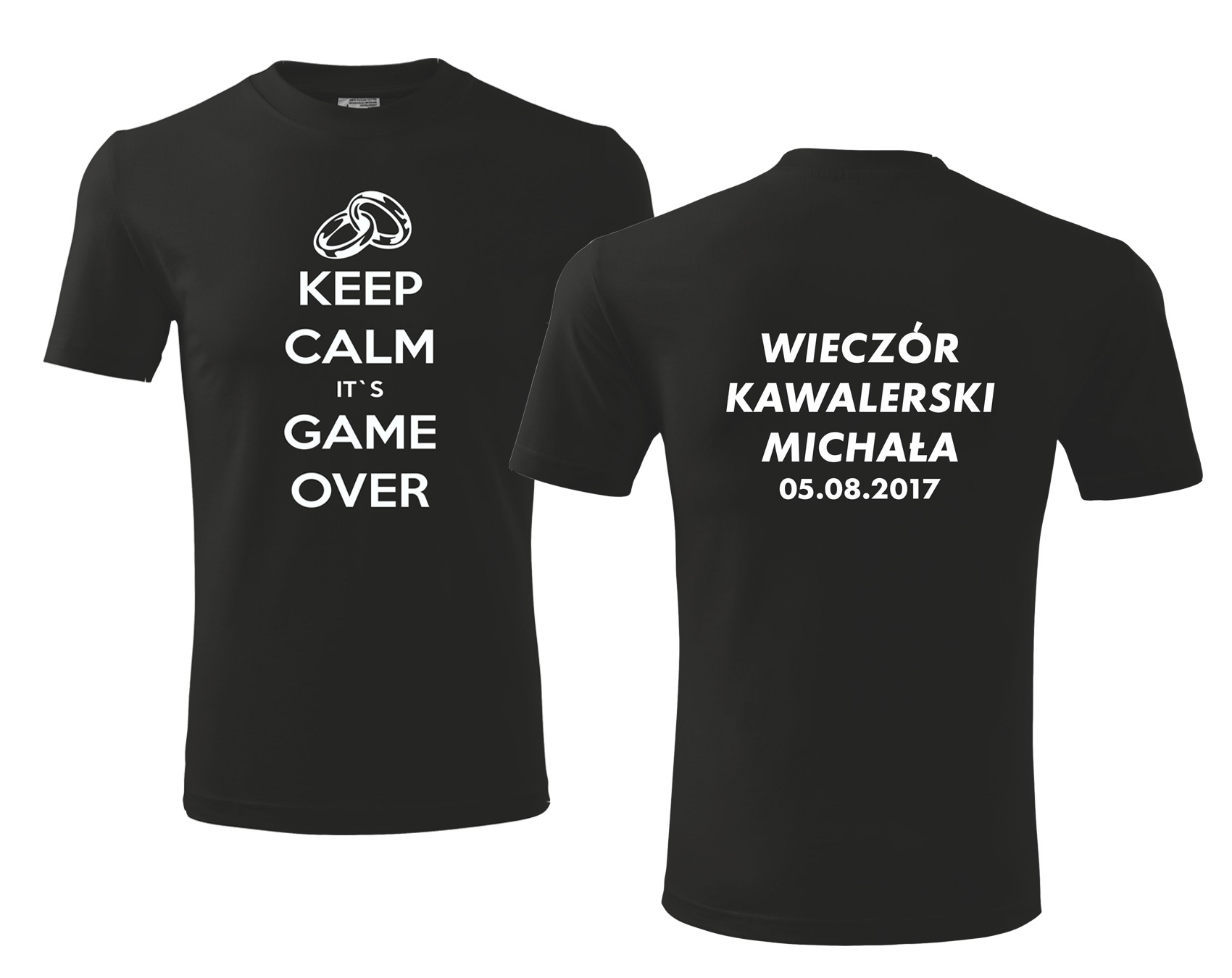 

T-shirt koszulka Wieczór Kawalerski data imię L