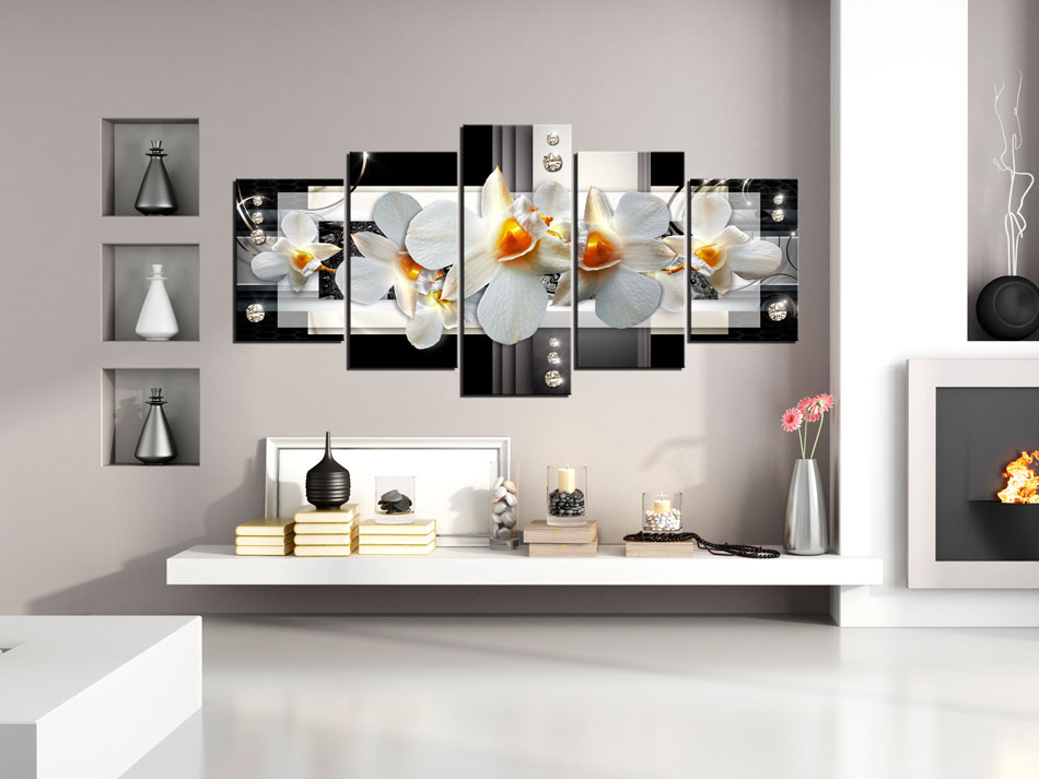 murando OBRAZ 200x100 ORCHIDEA KWIATY b-A-0099-b-n Marka Murando