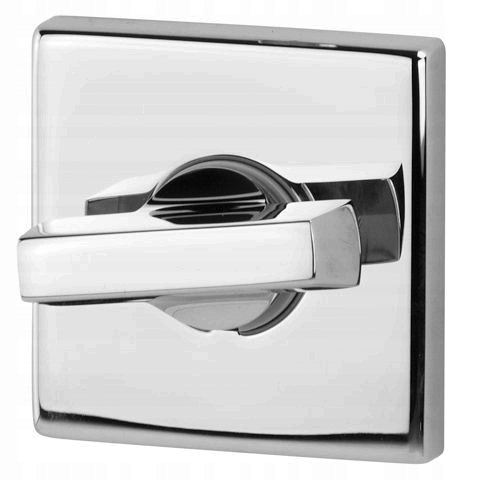 Štvorcová rozeta, kúpeľňový zámok, chróm Vds