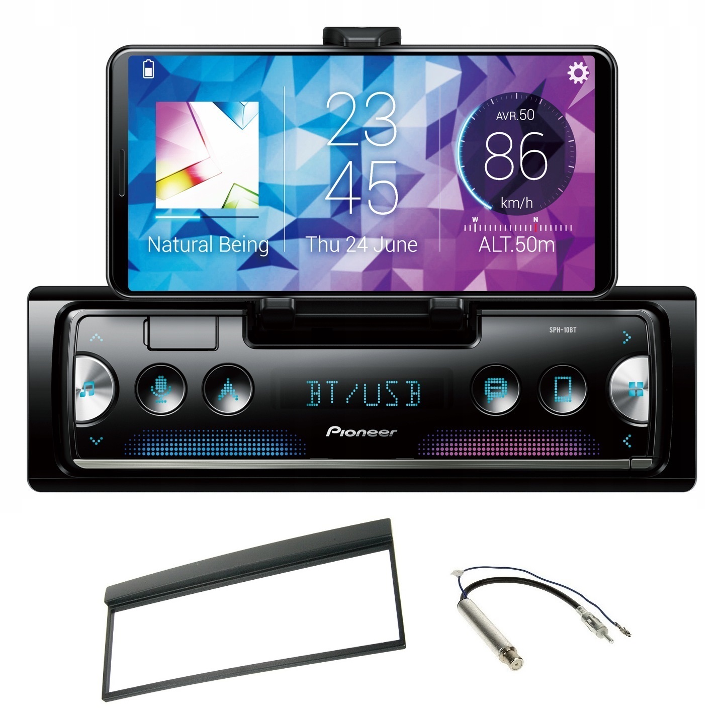 Autorádio Pioneer SPH-10BT Bluetooth Usb MP3 Škoda Fabia I 1 6Y