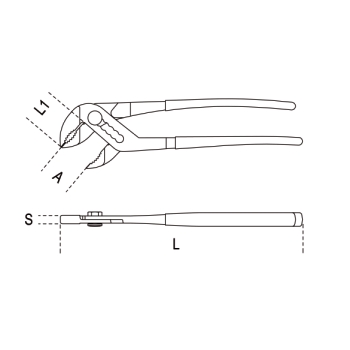 SZCZYPCE NASTAWNE LAKIEROWANE BETA 1048V 300MM Kod producenta 1048V/300