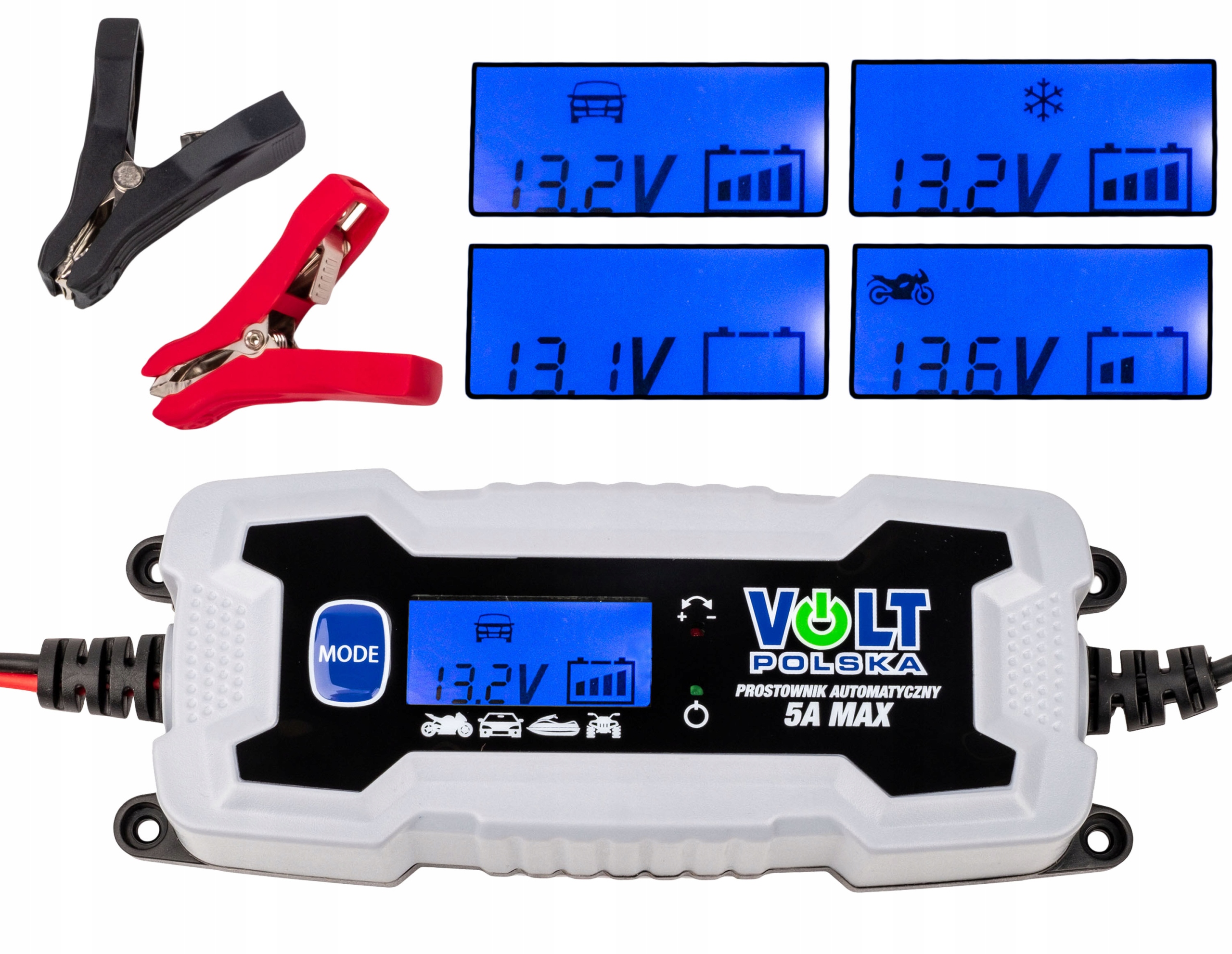 ЗАРЯДНОЕ УСТРОЙСТВО 6V 12V 5A LCD ЭЛЕКТРОННЫЙ ВЫПРЯМИТЕЛЬ