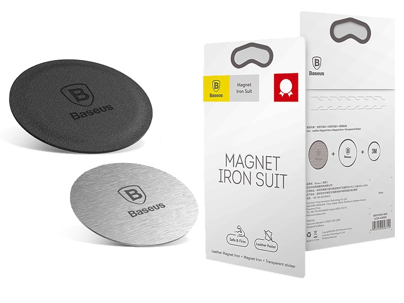 

Baseus 2X Blaszki Magnetyczne Blaszka Skórzana