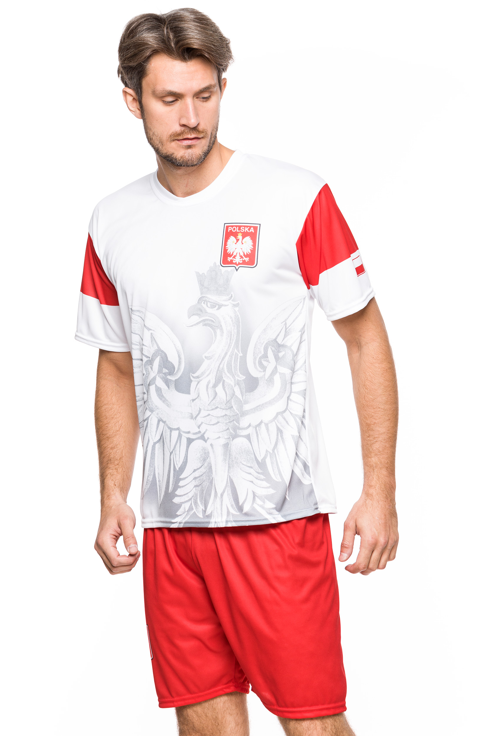 POLSKA - KOSZULKA KIBICA - SUPER ORZEŁ - TU XL Kolor biały