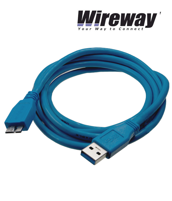 KABEL USB 3.0-micro B USB DO DYSKU WIREWAY 1,8m EAN (GTIN) 5904183490519