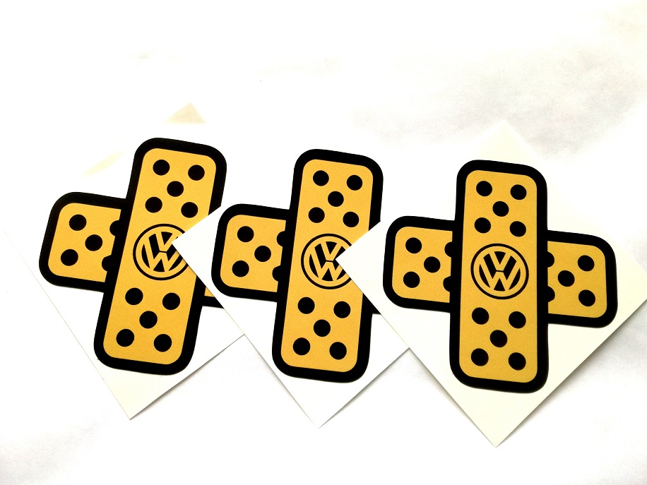 

Plaster Volkswagen złoty naklejka sticker