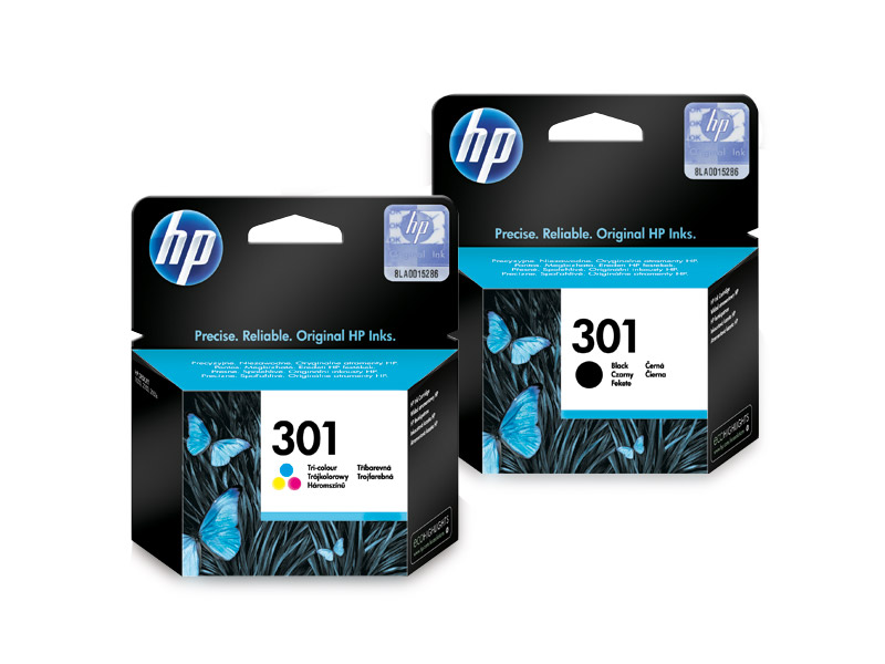Sada Inkoustů Hp 301 Černá Barva 2540 4500 5530