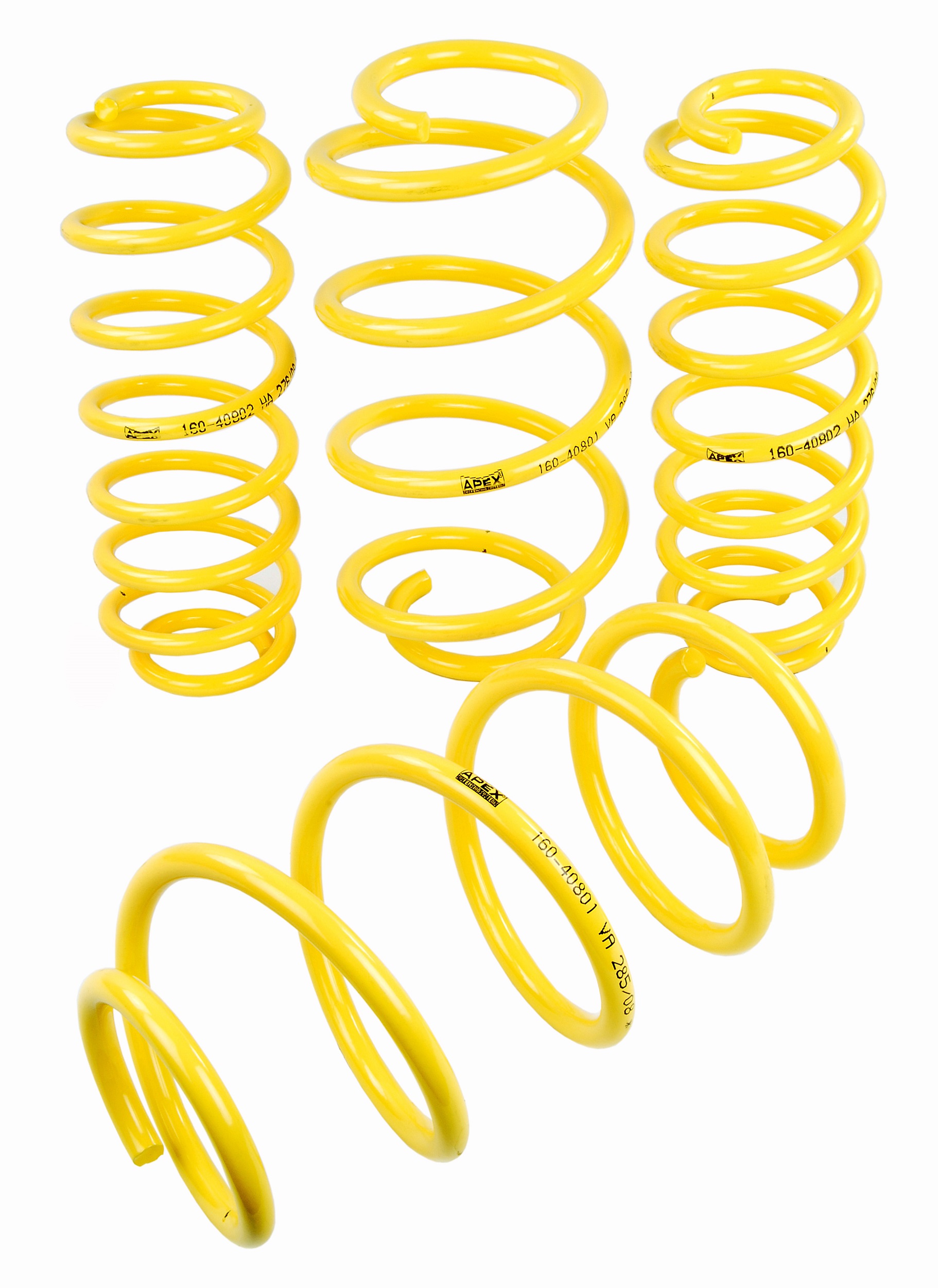 180-2210 - APEX LOWERING SPRINGS-35mm HONDA ACCORD 03-08r