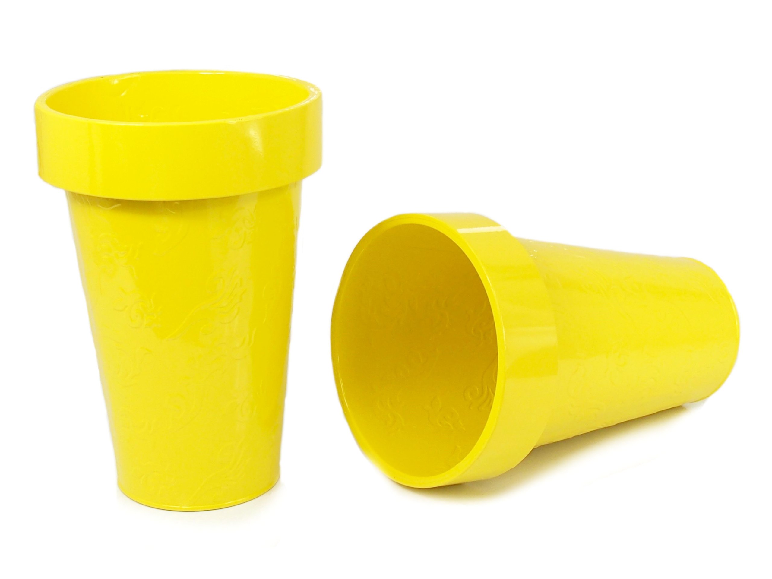 

Wazon Doniczka Osłona Doniczki Ocynk żółty 30 cm