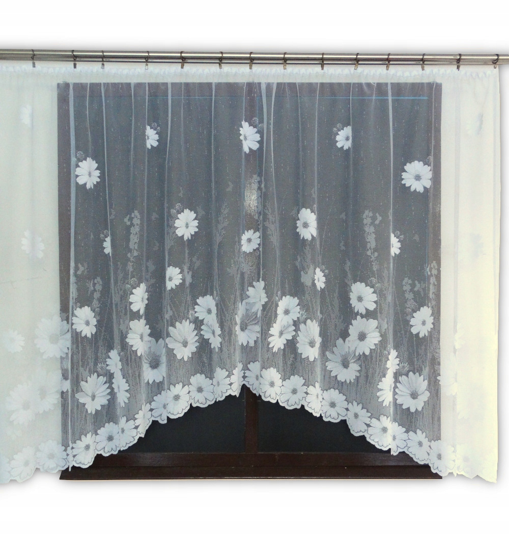 

Mg Firana żakard Iga Łuk Biała 300x150 z taśmą pol