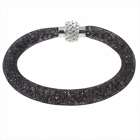 

Bransoletka Siatka Stardust Line Czarna Shamballa