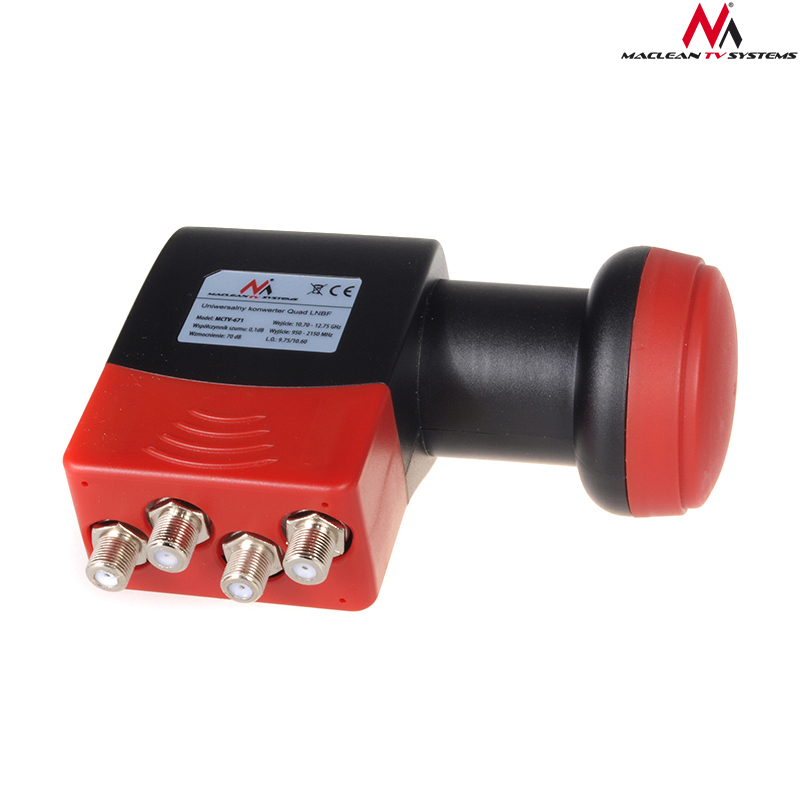 KONWERTER SAT QUAD 4K CYFROWY POLSAT CANAL+ KABEL Model MCTV-671