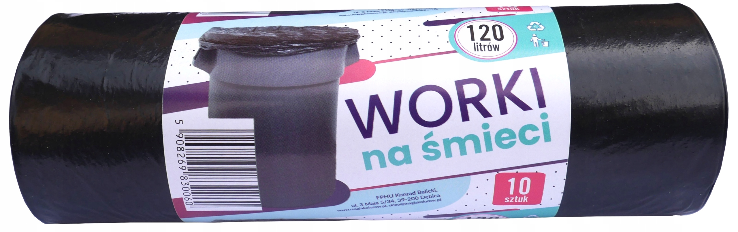 

Worki Na Śmieci 120L 10SZT Mocne