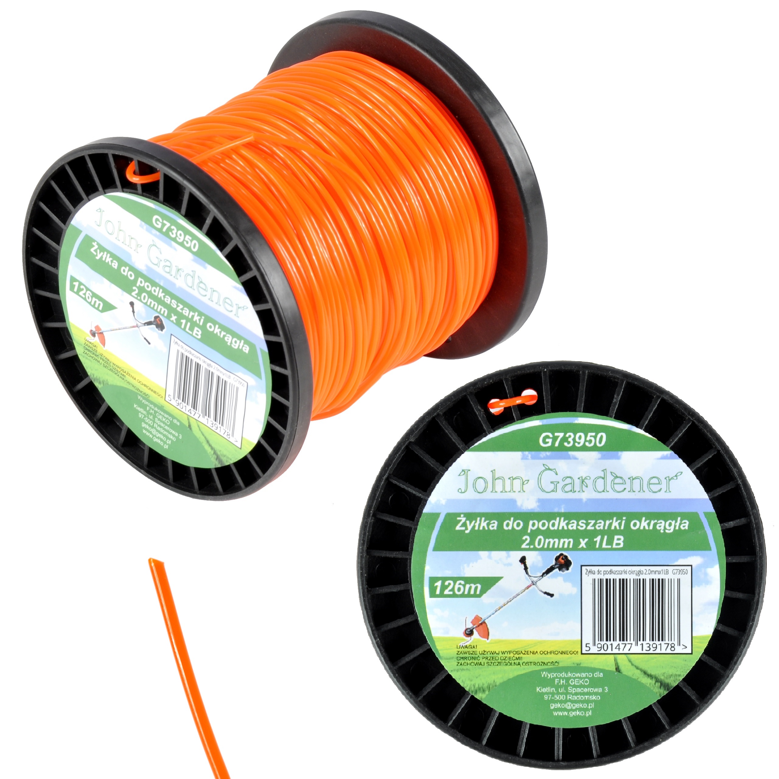 

Żyłka Tnąca Do Kosy Okrągła 2,4MM 1LB 88M