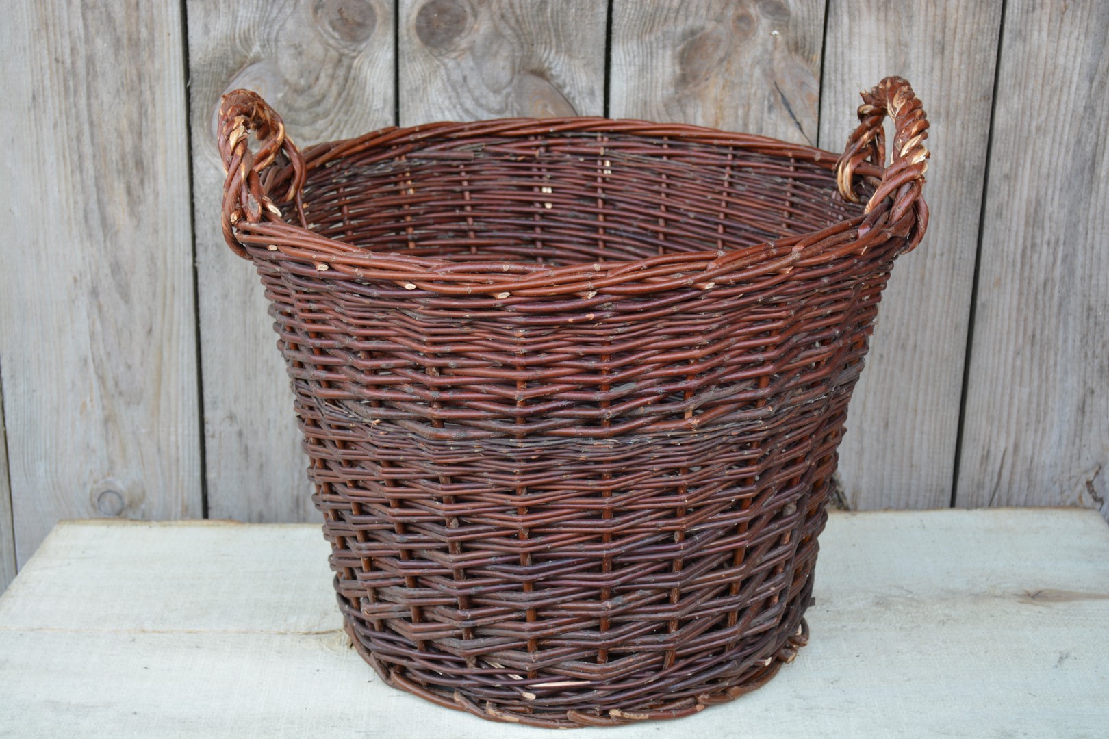 KOMPLET 2 DUŻE KOSZE WIKLINOWE DONICA Z WIKLINY Typ wiklina ogrodowa