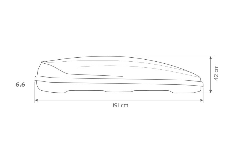 BOX DACHOWY INTER PACK TRAXER 6 6 ANTRACYT Color gray