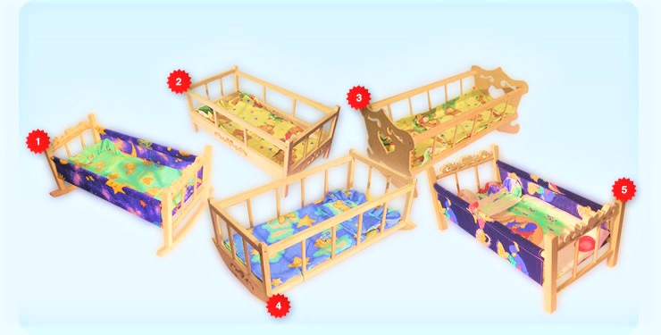 DREWNIANA KOŁYSKA DLA LALEK SERCE PL Bohater brak