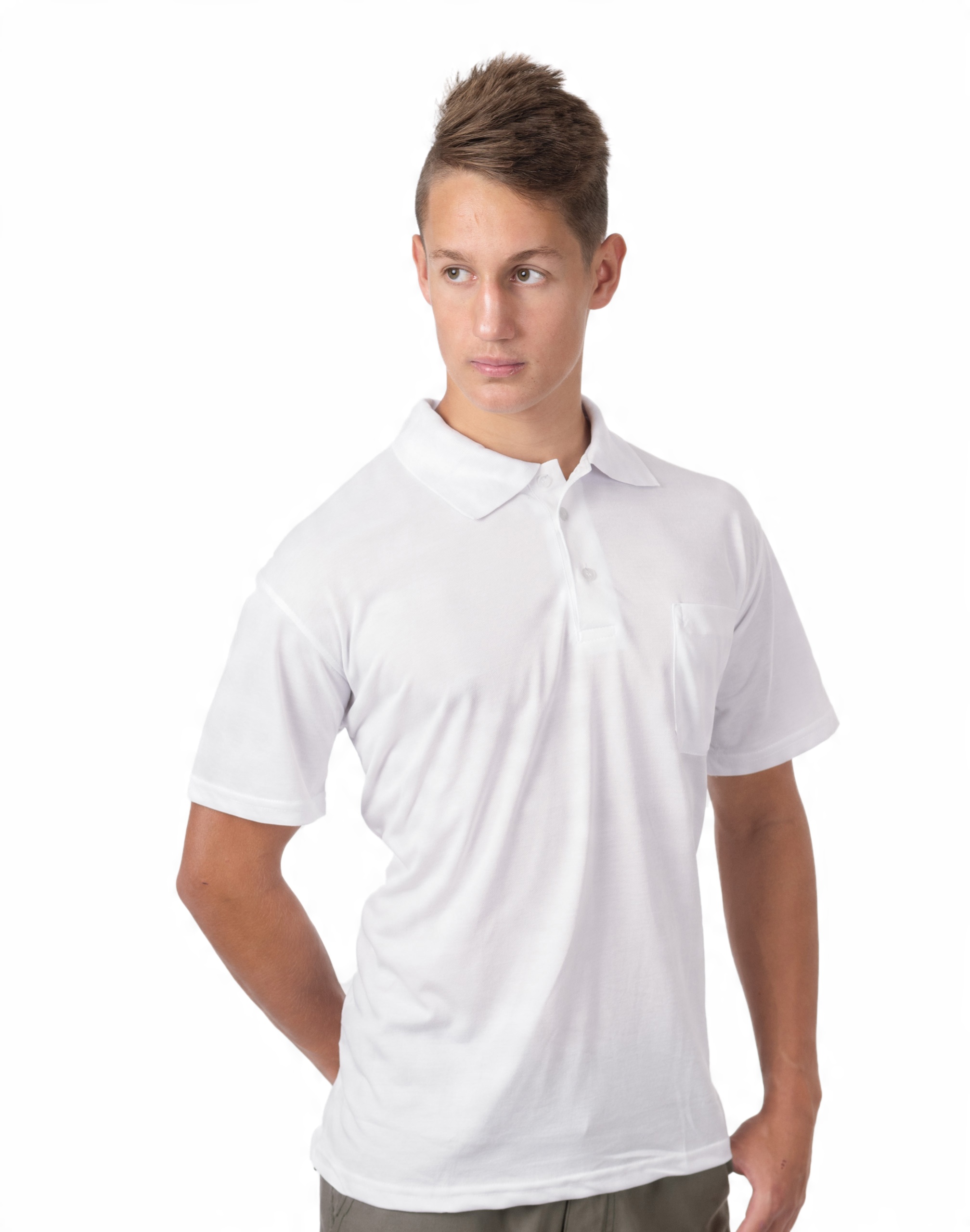 

Koszulka Polo Męska Polówka Bawełna 601 3XL biała