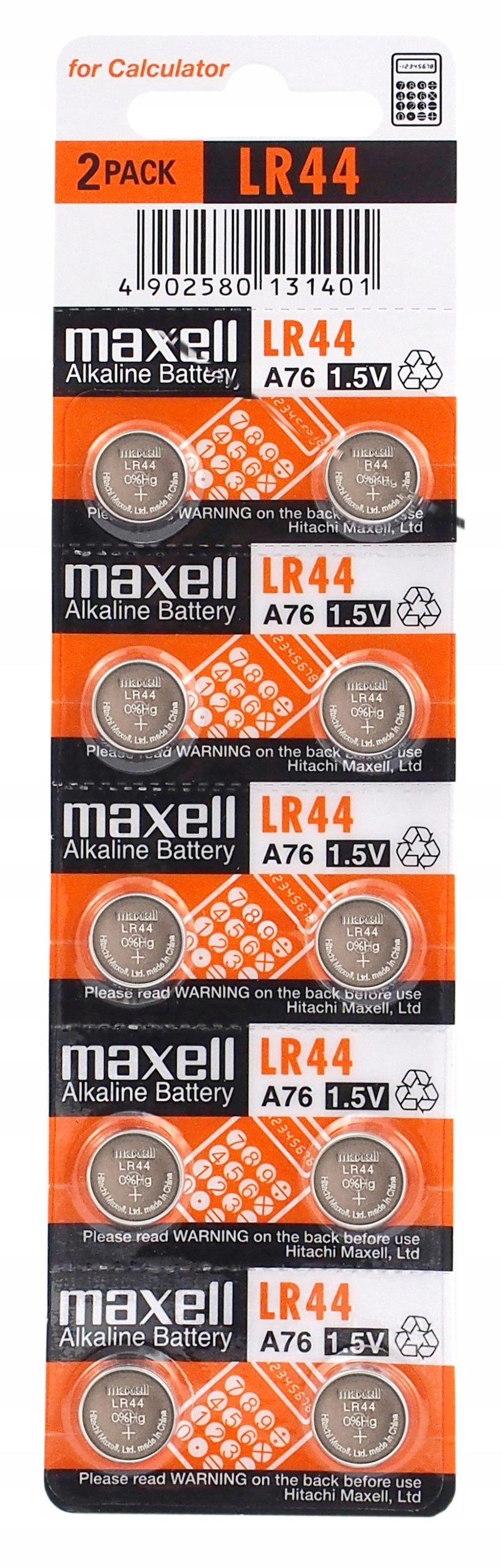 

Maxell 10x baterie LR44 G13 L1154 A76 AG13