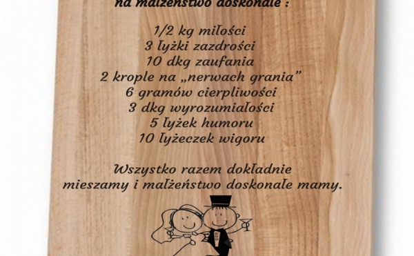 

Deska kuchenna~~~Recepta na szczęście Prezent