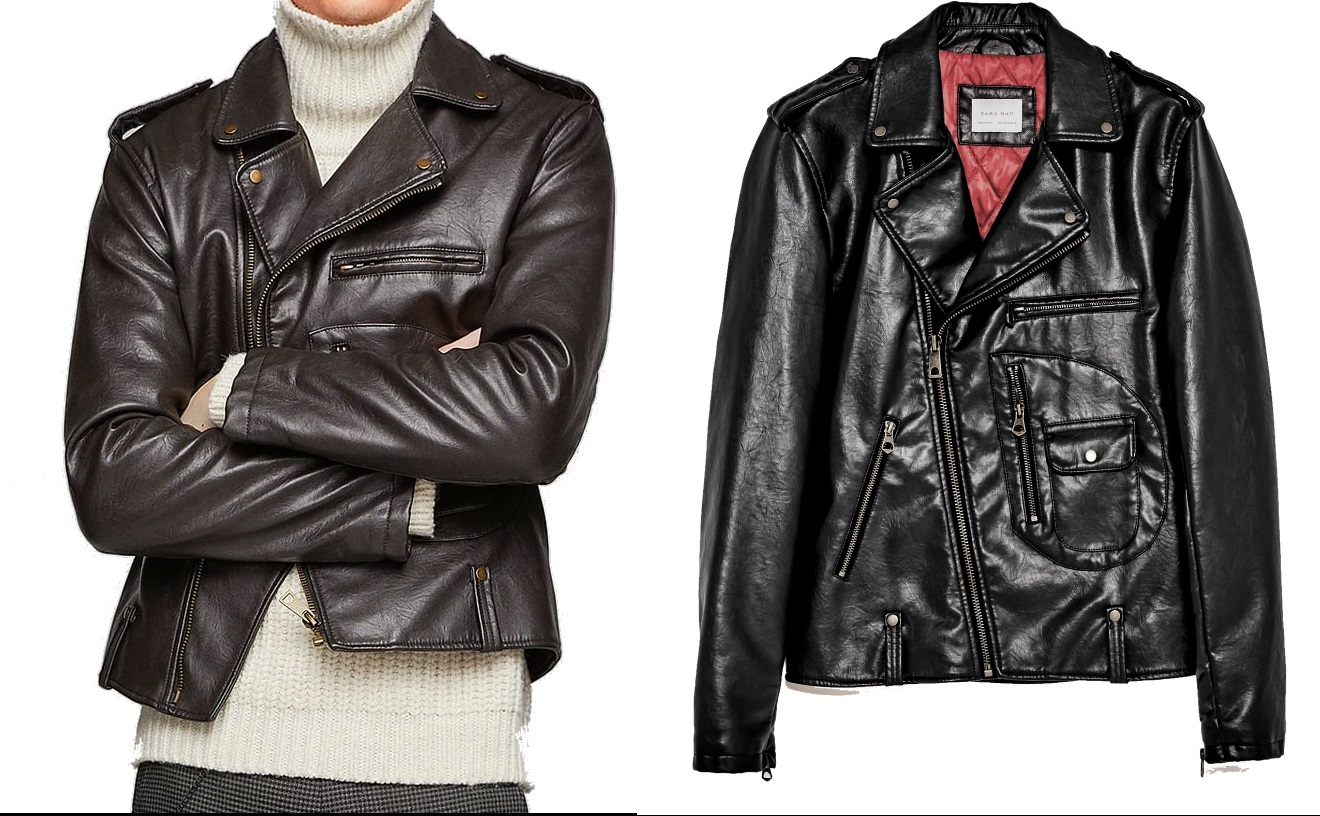

Zara Kurtka Skórzana Ramoneska Vintage Brązowa XXL