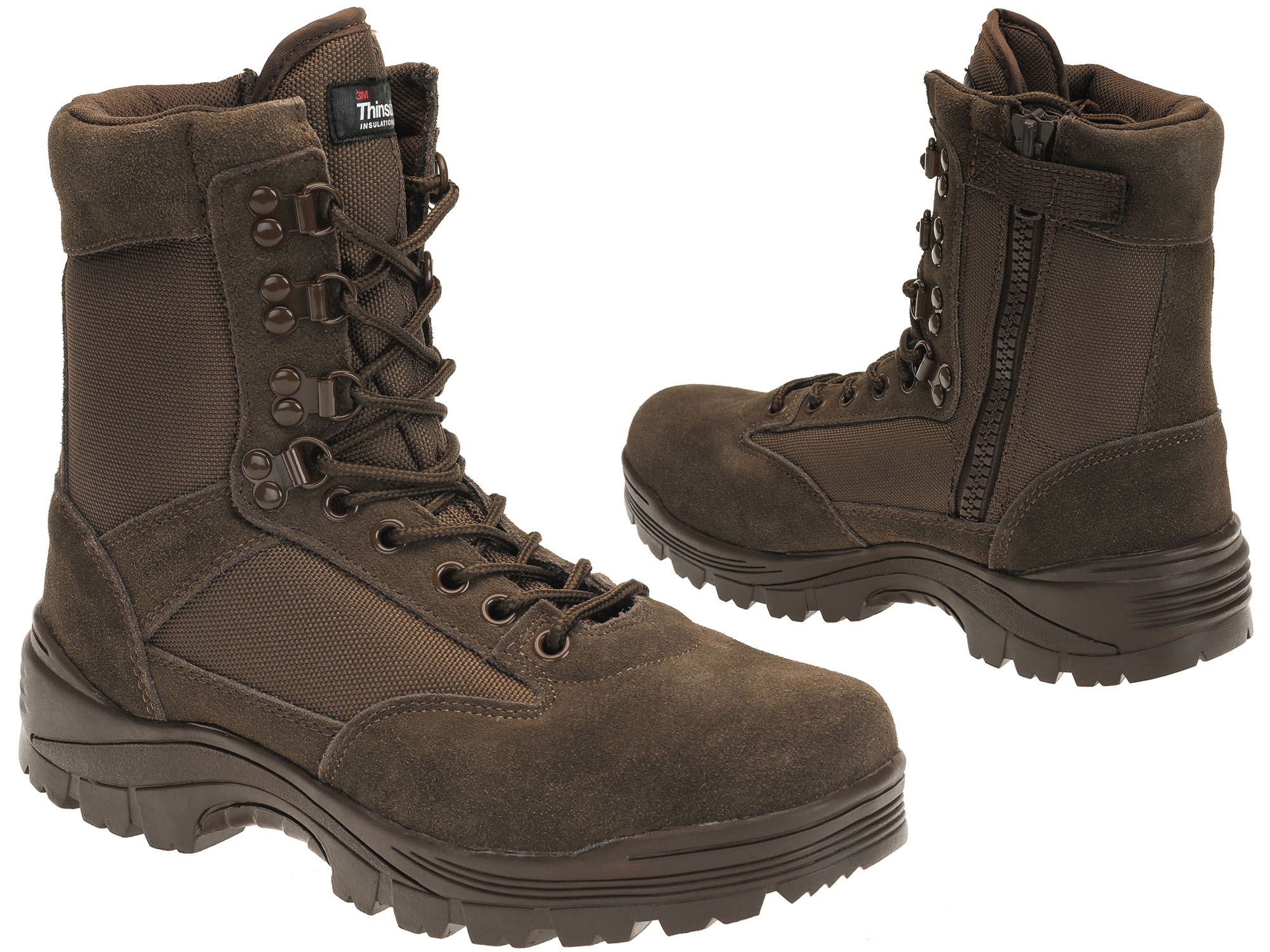 

Buty Taktyczne Skóra Thin 3M Zamek Ykk Brązowe 48