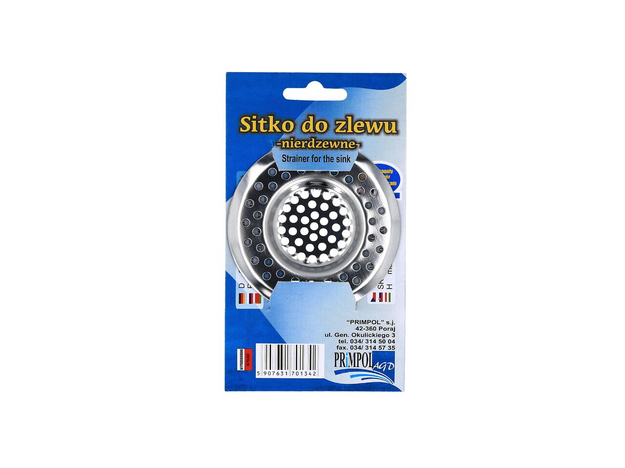 

Sitko do zlewu umywalki Stal nierdzewna Produkt Pl