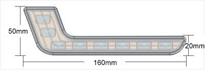 COB SWIATLA DO JAZDY DZIENNEJ LED MERCEDES BLACK Part number 01581