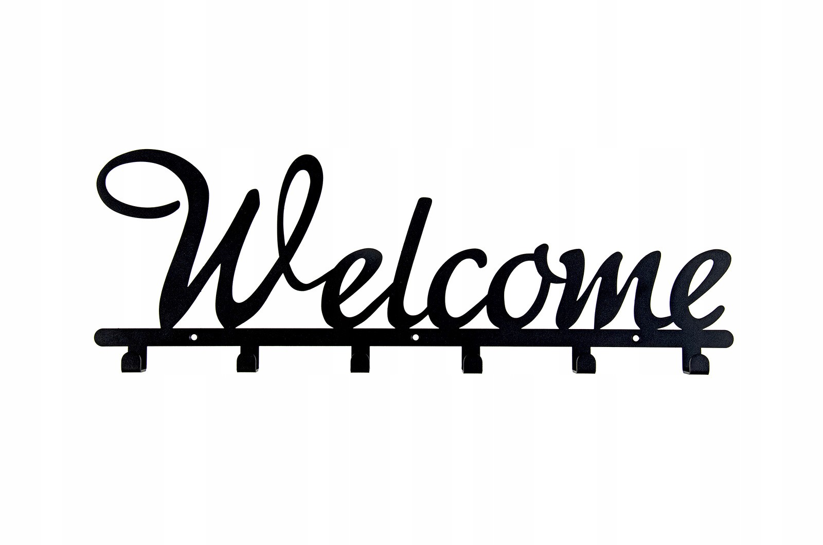 

Metalowy wieszak ścienny na ubrania klucze Welcome