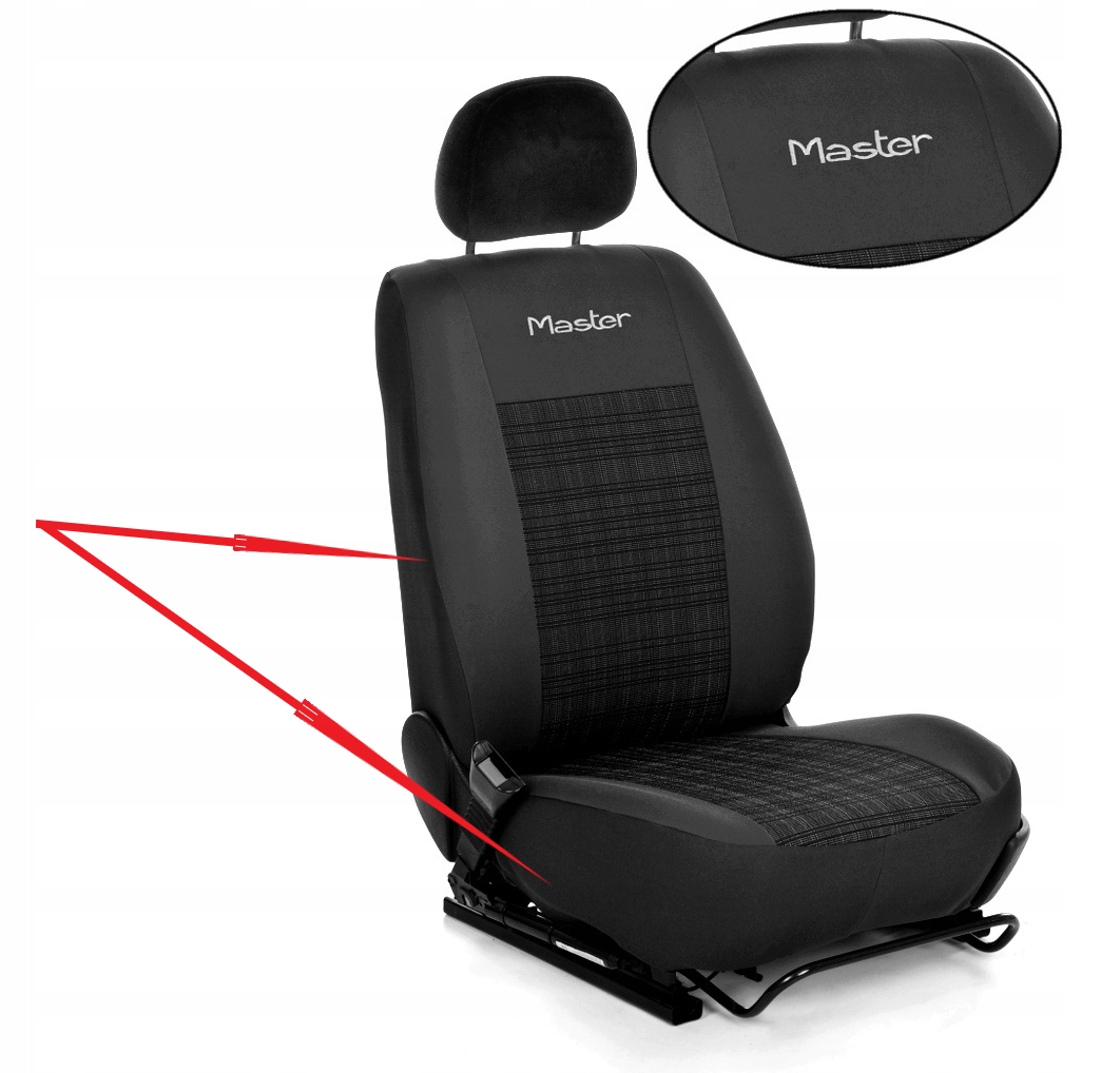 POKROWCE samochodowe RENAULT MASTER MOVANO 2010 Purpose front seats