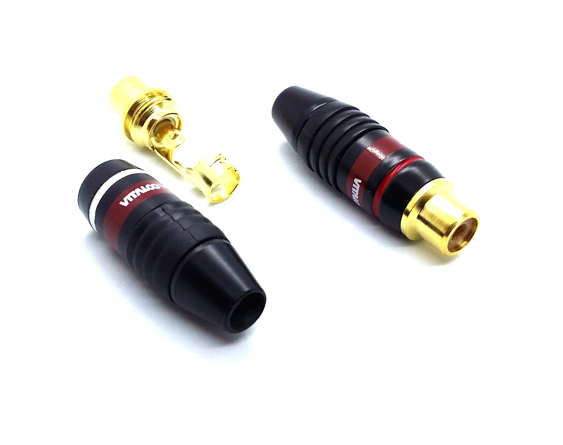 

Gniazdo 2x Rca Chinch Na Kabel Pozłacane F.vat