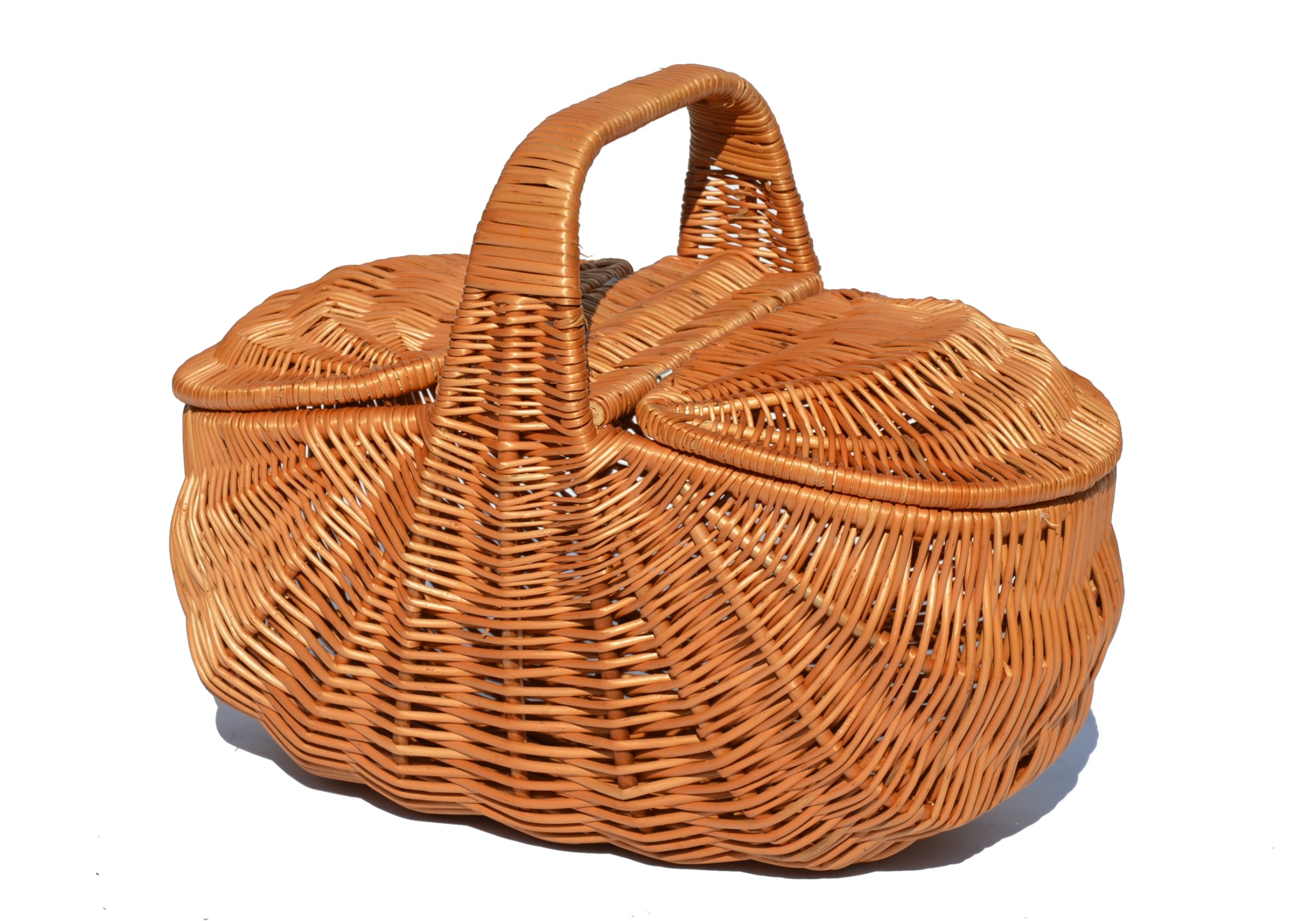 Kosz piknikowy koszyk przykrywany -mocny wiklina