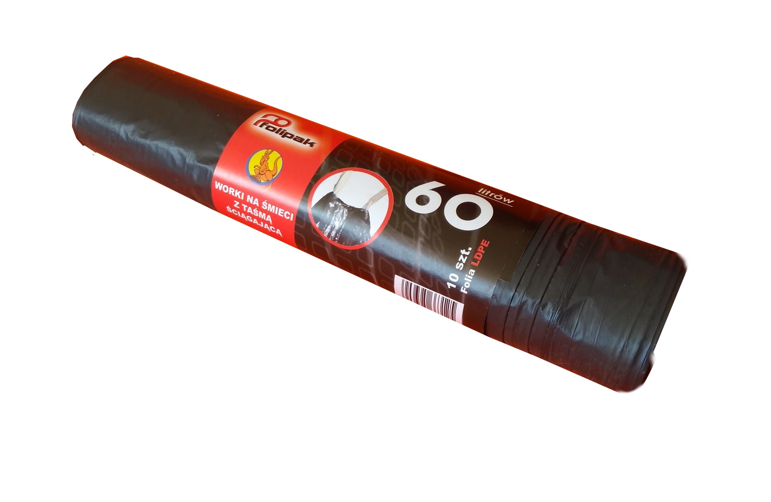 

Worki Na Śmieci Ldpe z Taśmą 60L 10szt