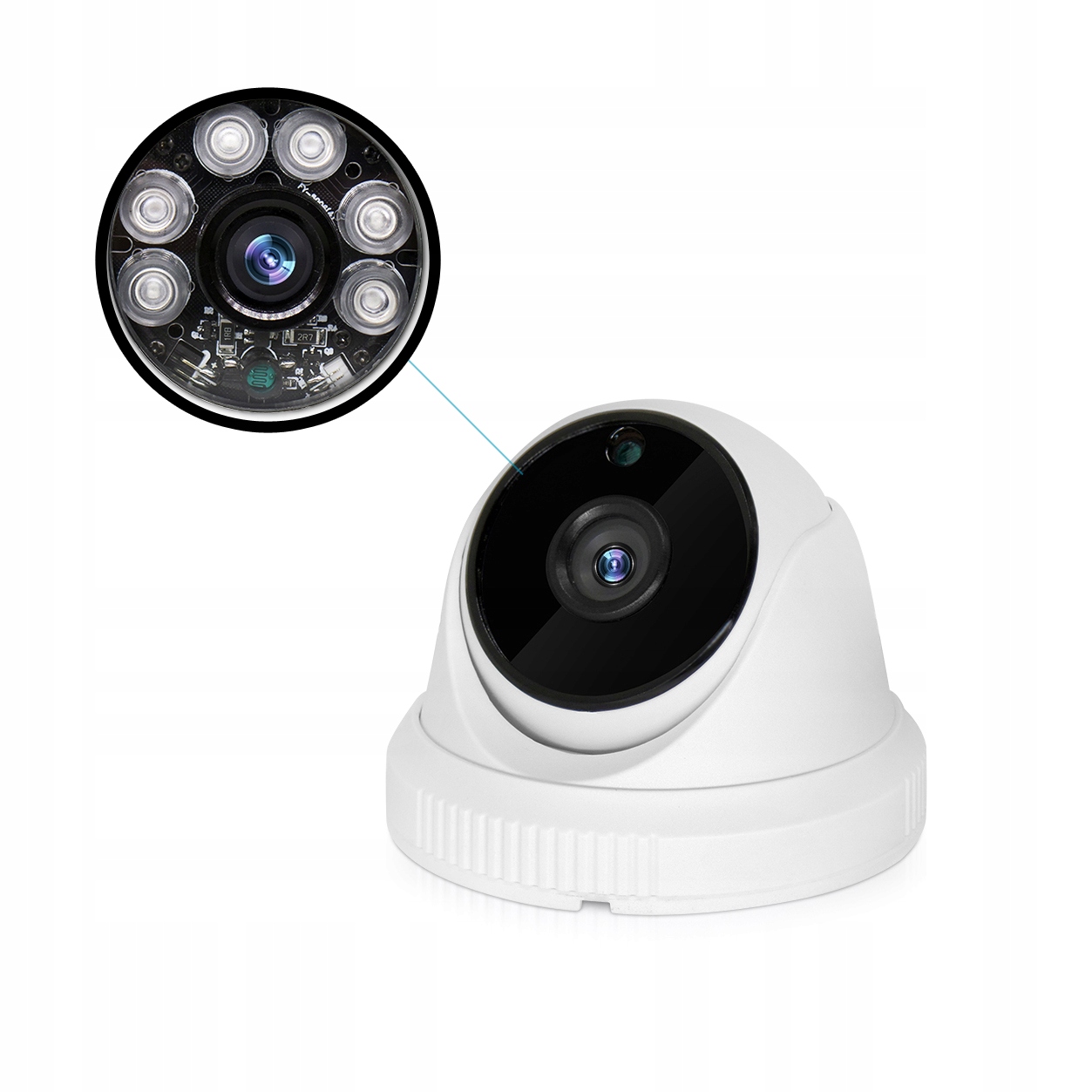 4x FULL HD SONY MONITORING H265+ NVR POE WDR IR Model TS08 + 4x wew. CP200