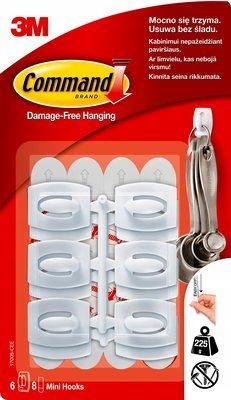 

Command 3M haczyki przeźroczyste 6 szt małe 17006