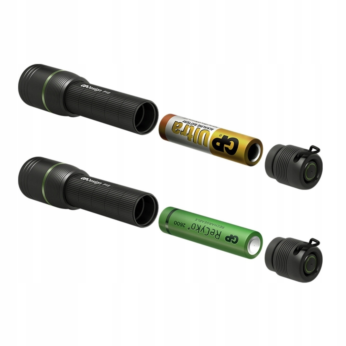 Latarka GP Design P15 BB1 5W LED SOS AA R6 85m MOC Producent code P15 BB1