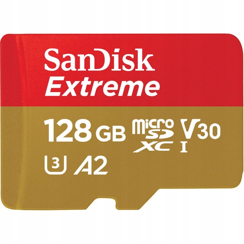 

Sandisk Extreme microSDXC 128GB 160/90MB/s A2 V30