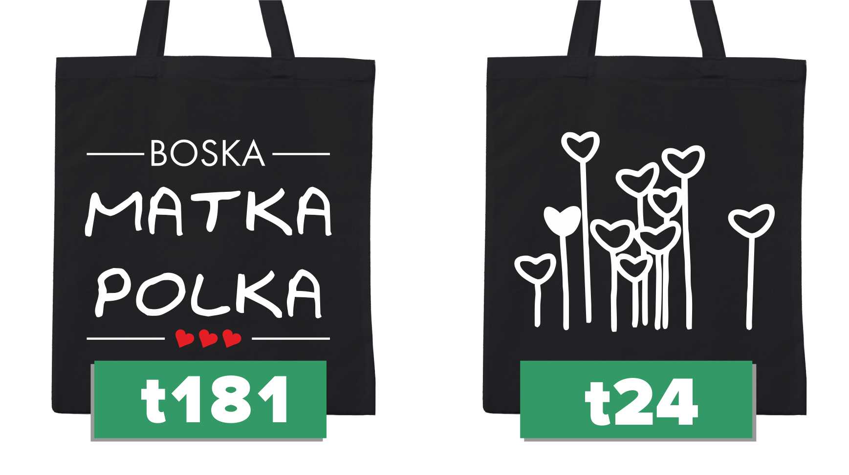 TORBA CZARNA Z ZAMKIEM DZIEŃ KOBIET PREZENT EKO Marka inna