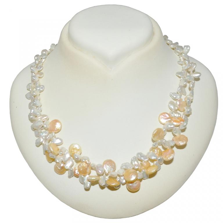 Originální Náhrdelník Z Pravých Perel – Baroko