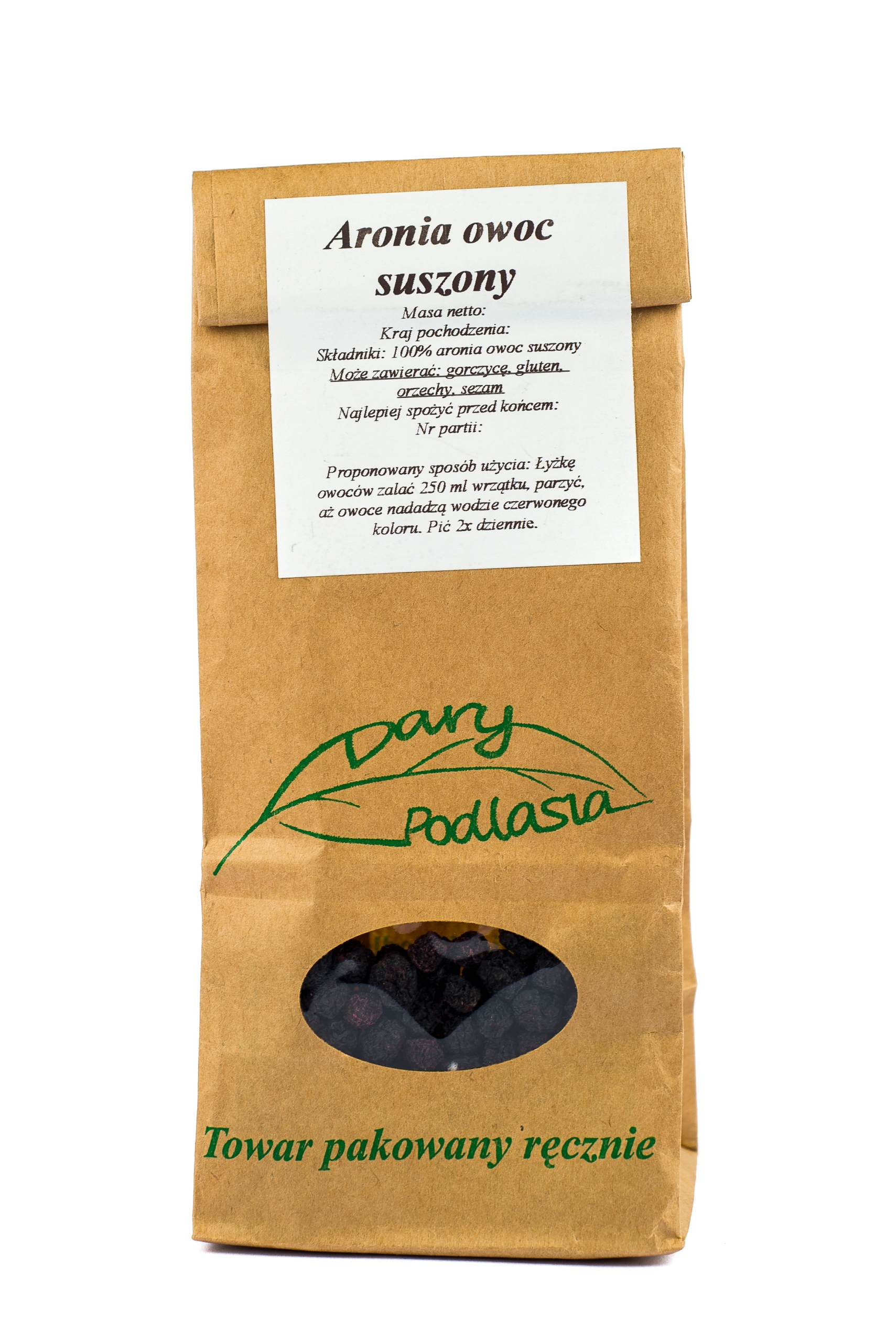 

Aronia naturalna owoc aronii -200g Dary Podlasia