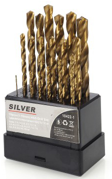 

Wiertła Wierteł Do Metalu 19 sztuk 1-10 mm Wiertło