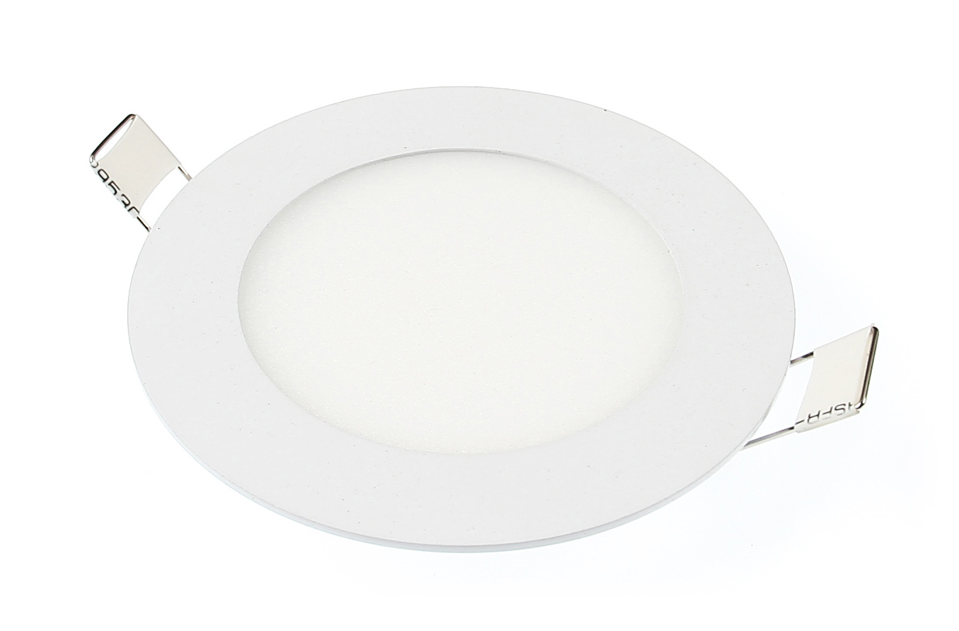 PANEL LED PODTYNKOWY OKRĄGŁY 6W PLAFON BIAŁY CIEPŁY 3000K Kod producenta PL-PO06W-3000K