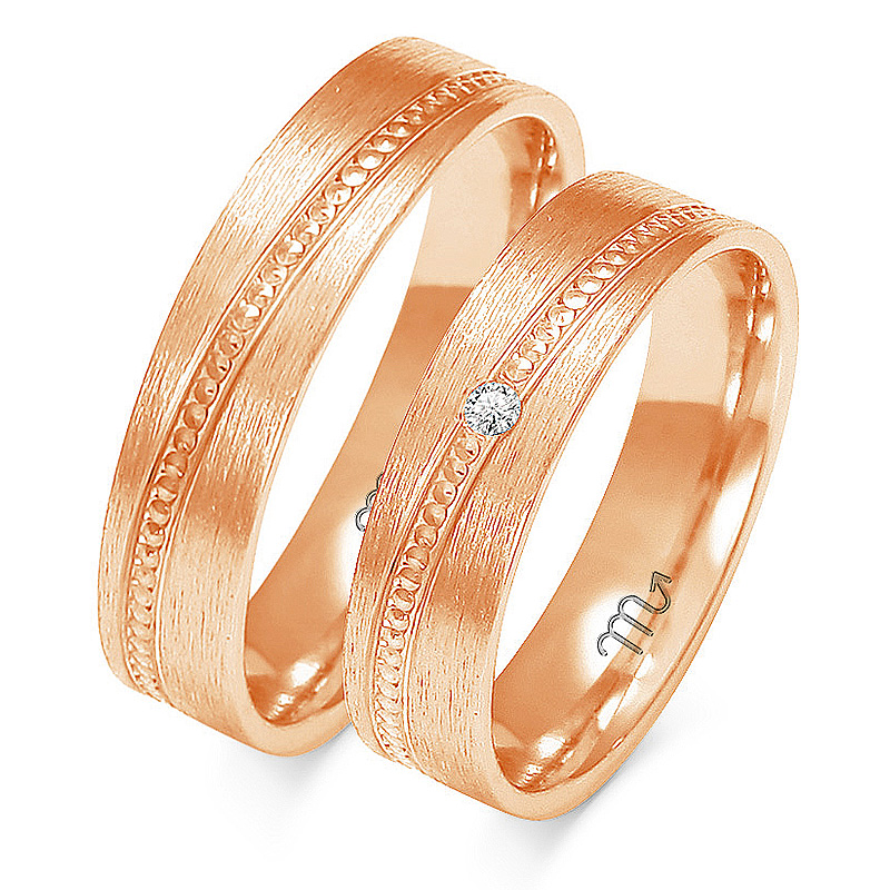 Zlaté Prsteny 14K 5 mm Zirkon id A-130