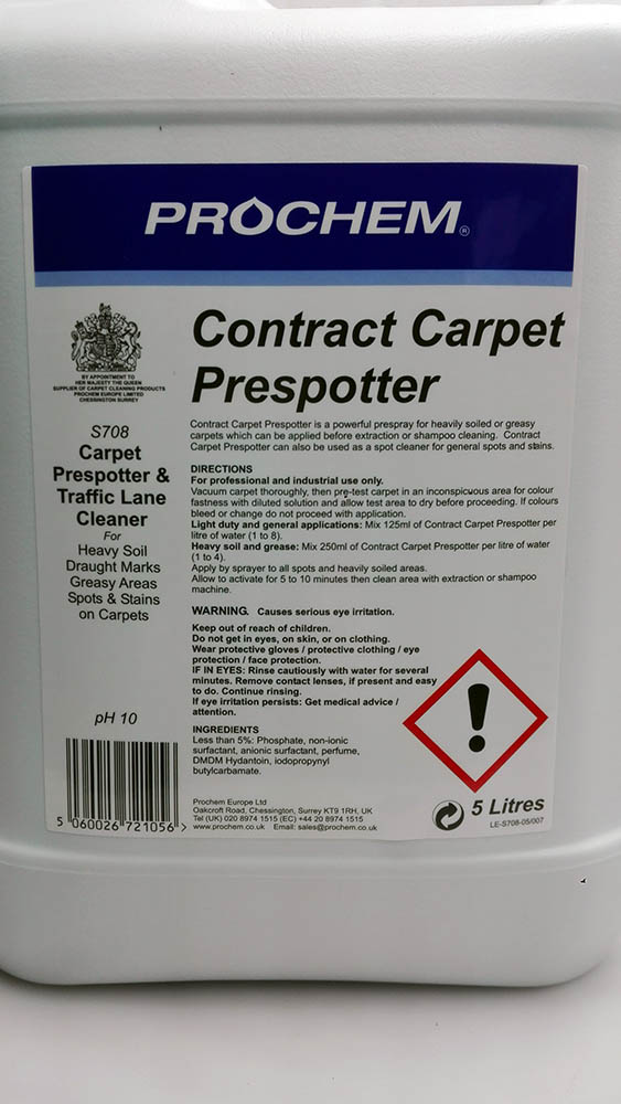 Прах S708 Pre-Spray-стирка ковров 5LTR PR4