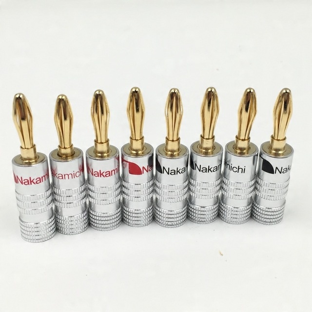 

Wtyk Głośnikowy Banan Nakamichi Gold Hq 8 sztuk