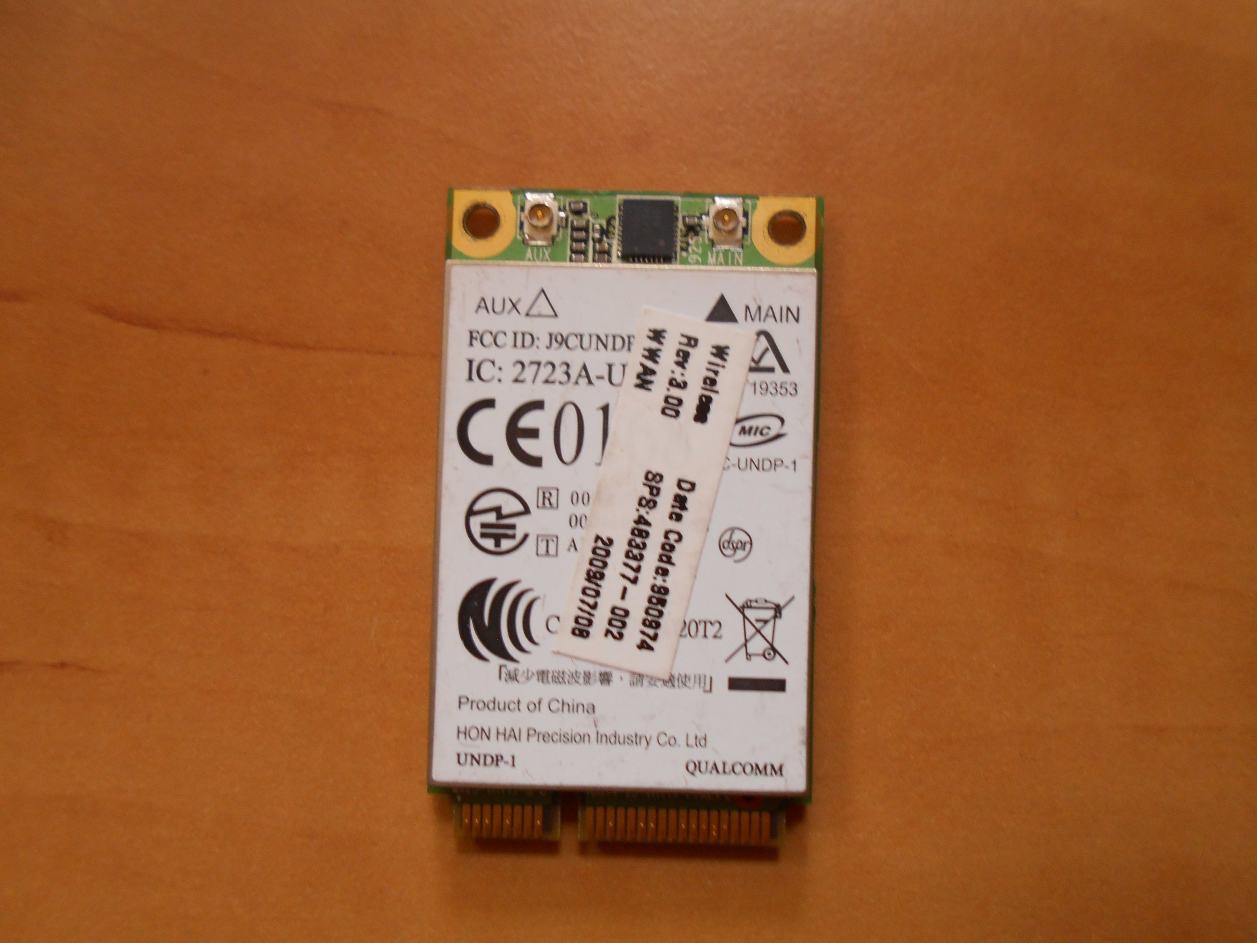 MODEM QUALCOMM 3G WWAN 483377-002 HP Rodzaj Modemy GSM