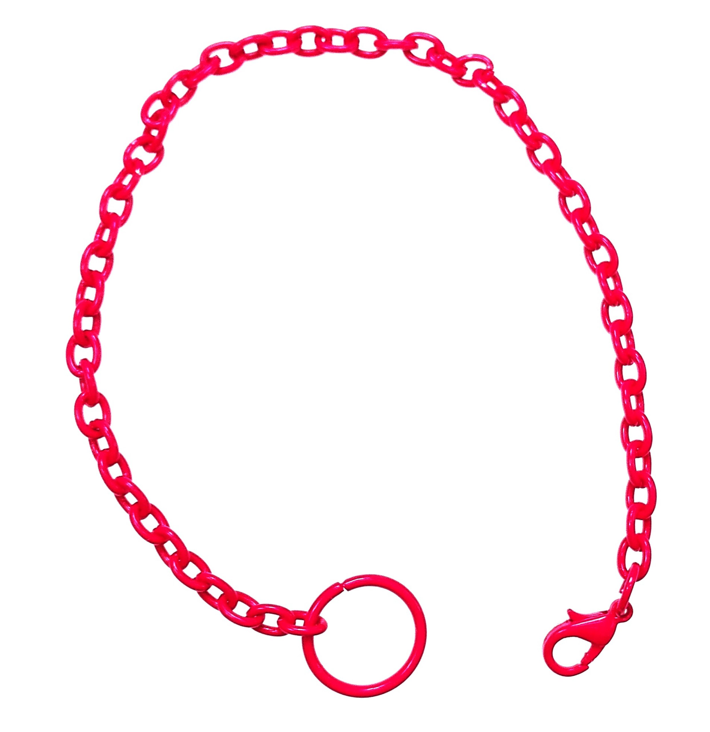 

BCH001-4 Bransoletka łańcuszek chain kolor różowy