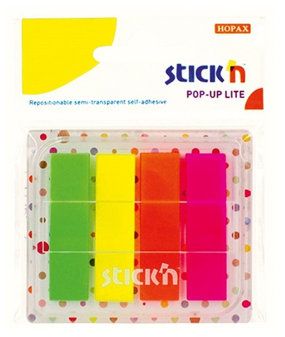 

Zakładki Indeksujące 12 X 45 MM 25 Szt 4 Kol Neon
