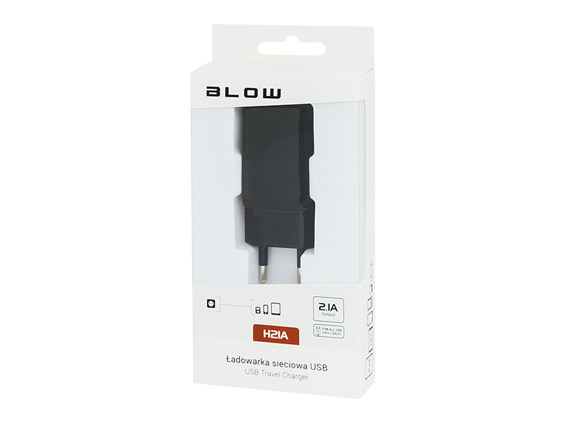 

Uniwersalna Ładowarka Sieciowa Z Usb 2.1A Mocna