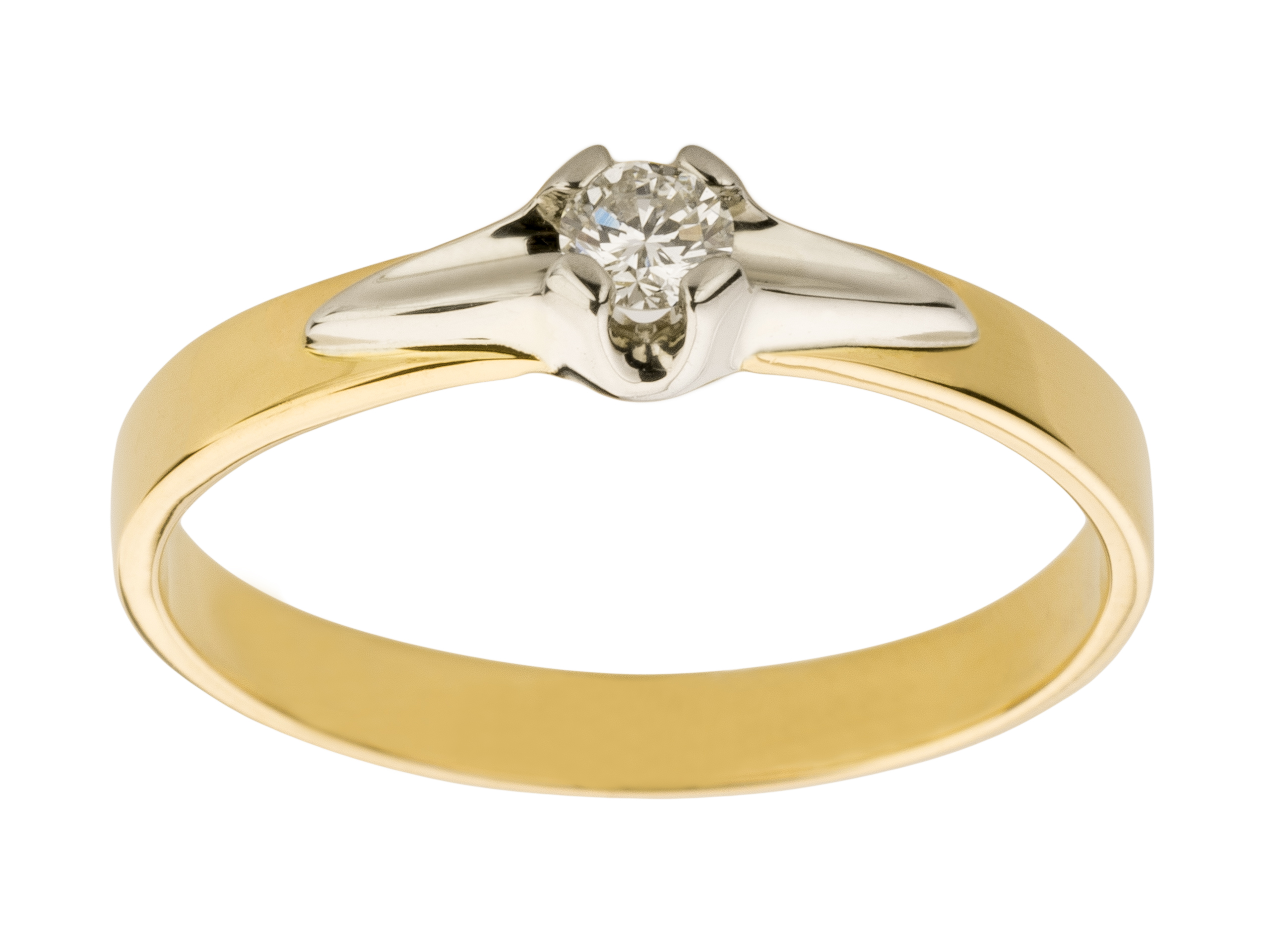 

Diamanti Dwukolorowe Złoto 585 z Brylantem 0.12ct